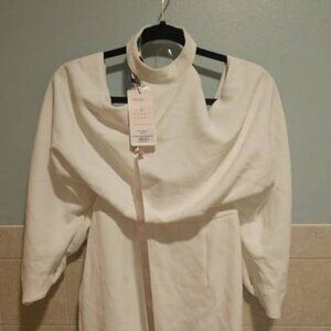 WHITE DRESS SIZE SMALL HOUSE OF LONDON, DRAPED TOP